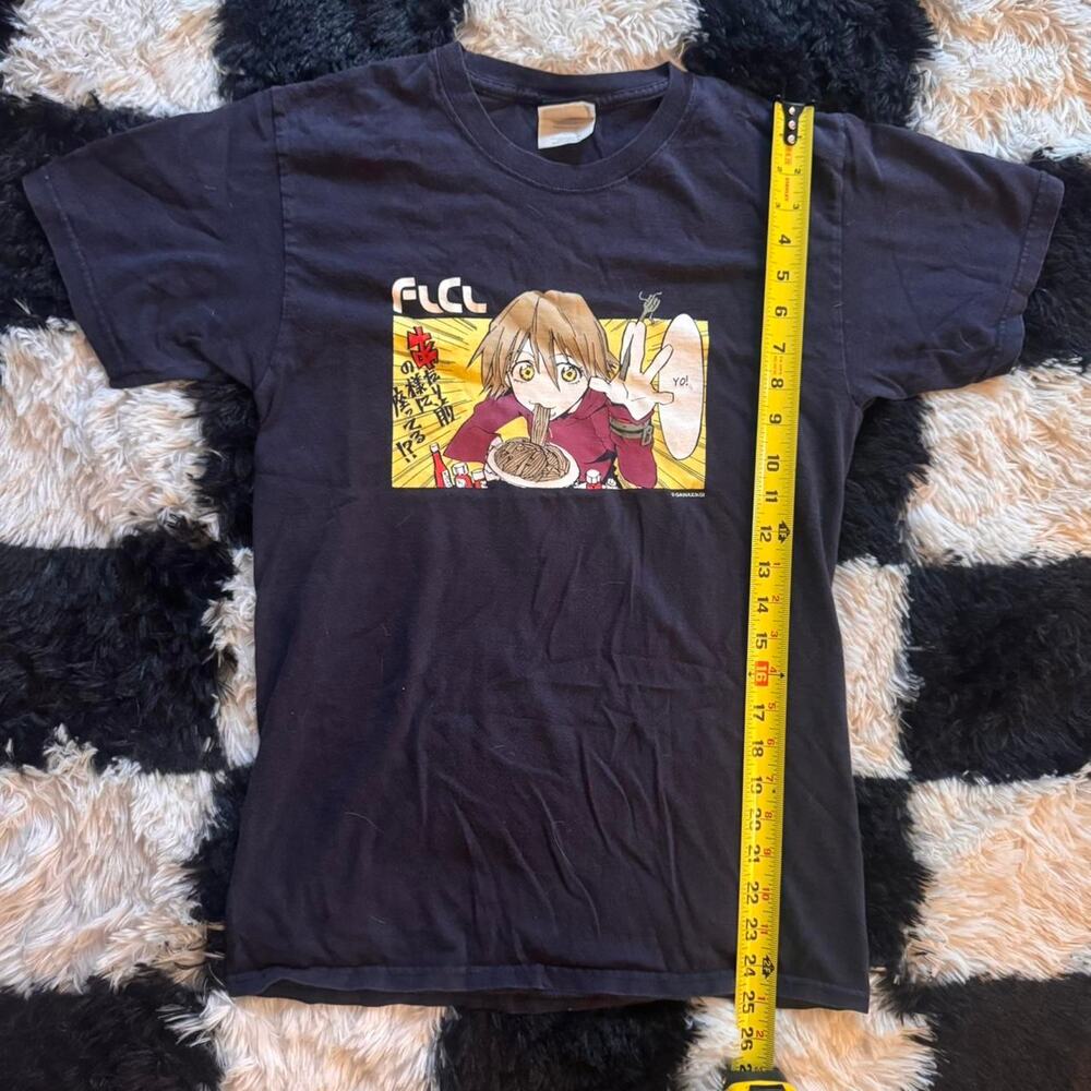 Vintage FLCL Fooly Cooly Blue Broccoli Gear Anime T-Shirt 1999 Men’s S